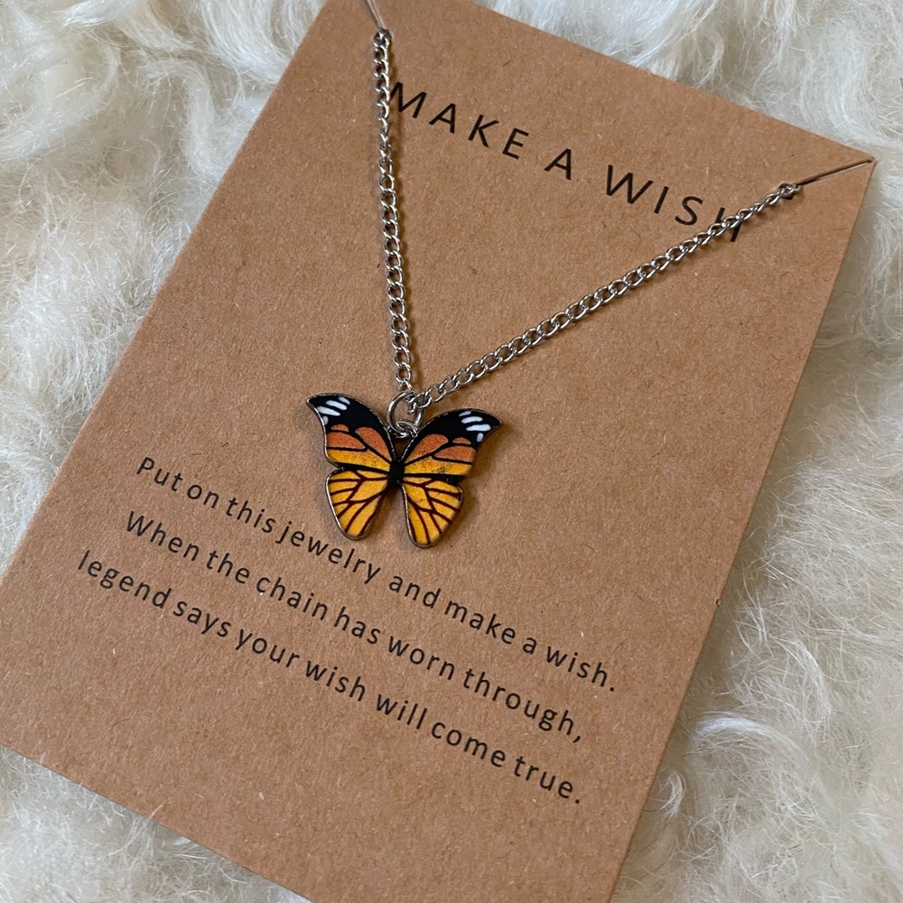 4/$45| Make A Wish Butterfly Necklace Jewelry